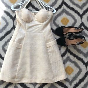 Size 0 Bebe sweetheart neckline sleeveless dress
